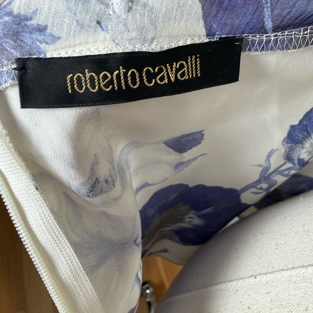 Roberto Cavalli Vintage 2005 Silk Floral Top – Size 42 - Picture 14 of 16